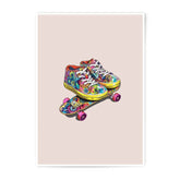 Psychedelic Shoes on Skateboard Photographic Prints, Colorful Skate Art, Unique Wall Decor, Cool Prints, Vibrant Prints - Tawshia